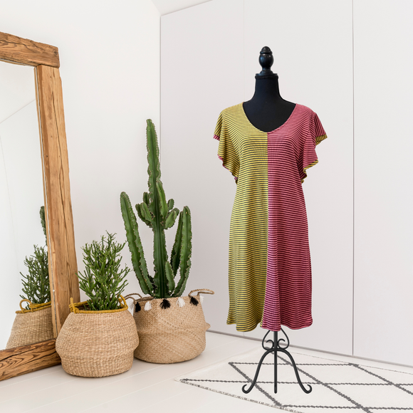 Colorblock Striped Dress