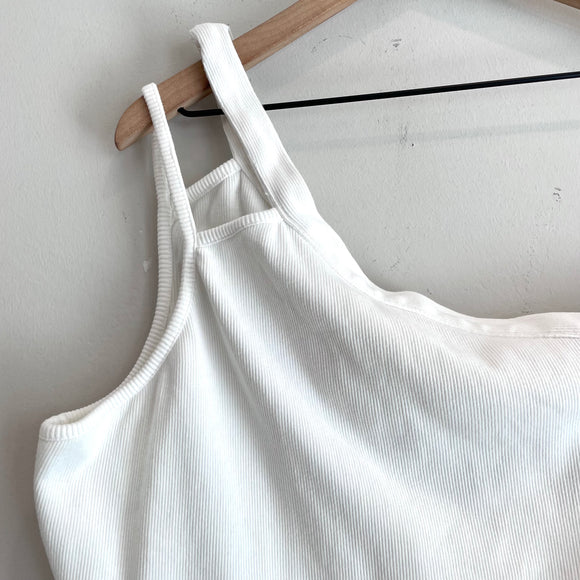 Ribbed One Shoulder Top