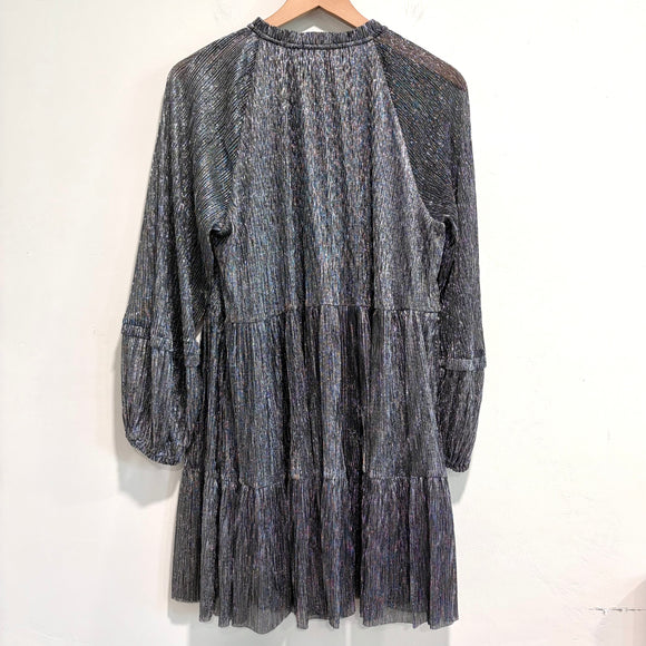 Metallic Long Sleeve Dress