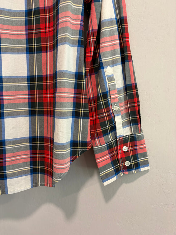 Plaid Long Sleeve Button Down Shirt