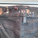 Metallic Foil Skinny Jeans-4