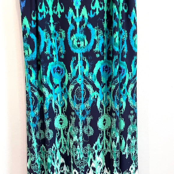Patterned Stretch Shift Dress