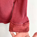 Waffle Knit Button Down Shirt-9