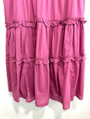 Ruffle Trim Midi Dress-12