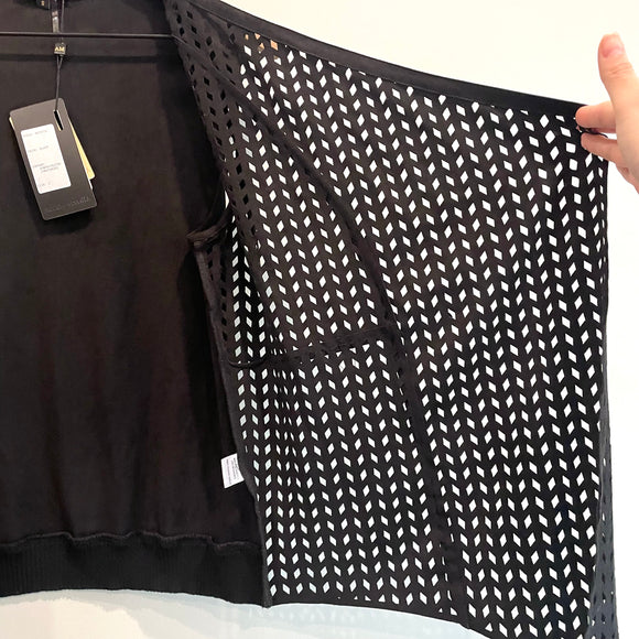 Faux Suede Perforated Vest