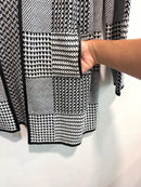 Houndstooth Plaid Cardigan-5