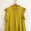 Sleeveless Ruffle Trim Dress-3