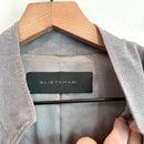 Wool Blend Contrast Cuff Blazer Jacket-6