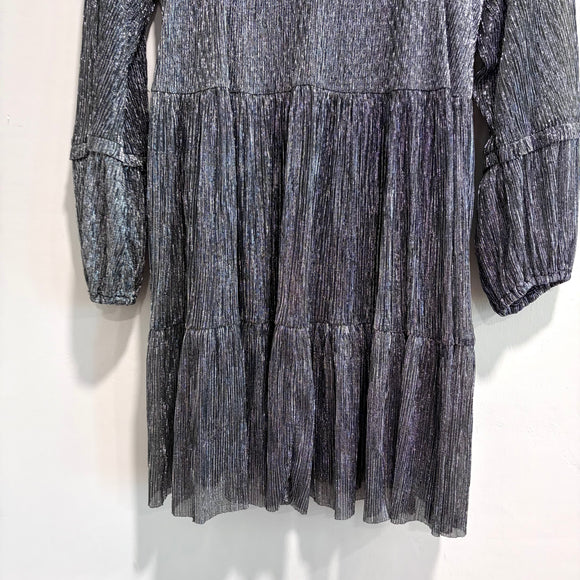 Metallic Long Sleeve Dress
