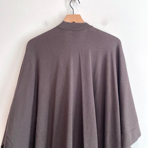 Open Poncho Wrap Sweater