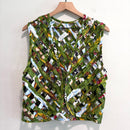 Quilted Open Weave Cage Vest-2