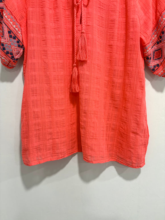 Embroidered Sleeve Tunic