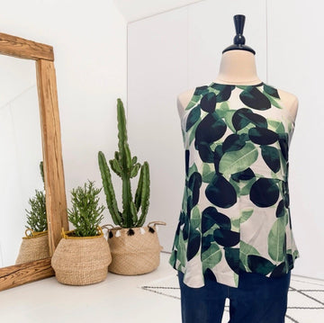 Leaf Print Blouse