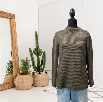Shoulder Button Sweater