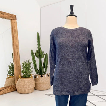 Button Shoulder Sweater