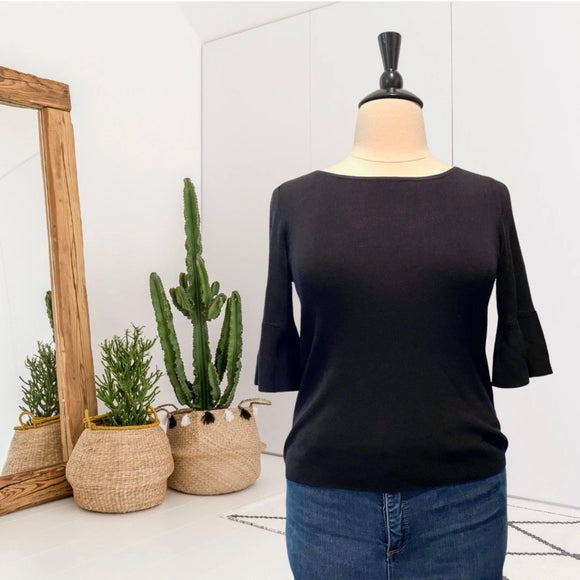 Knit Bell Sleeve Sweater