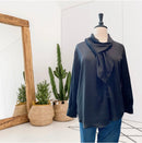 Wrap Neck Blouse-1