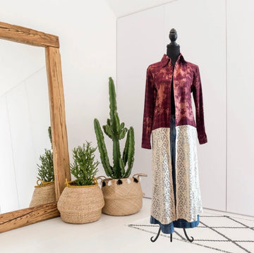 Plaid Lace Duster