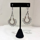 Beaded U Shape Earrings-1