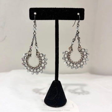 Beaded U Shape Earrings