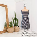 Striped A-Line Dress-1