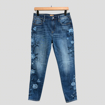 Floral High Rise Jeans