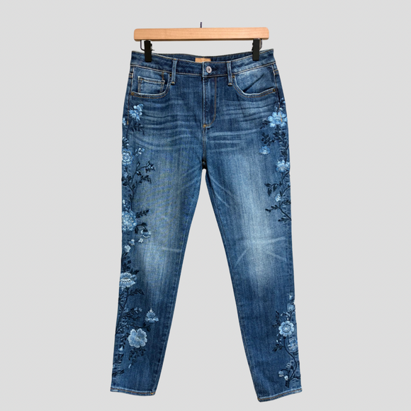 Floral High Rise Jeans