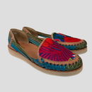 Leather Embroidered Flats-1