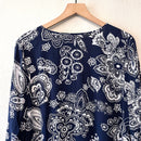 Paisley Tie Front Top-9