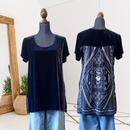 Velvet Embroidered Back Top-1