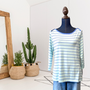 Striped Wide Neck Tee-1