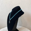 Beaded Peace Sign Necklace-7