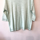 Pointelle Cross Front Hem Sweater-9