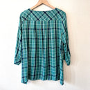 Plaid Popover Blouse-7