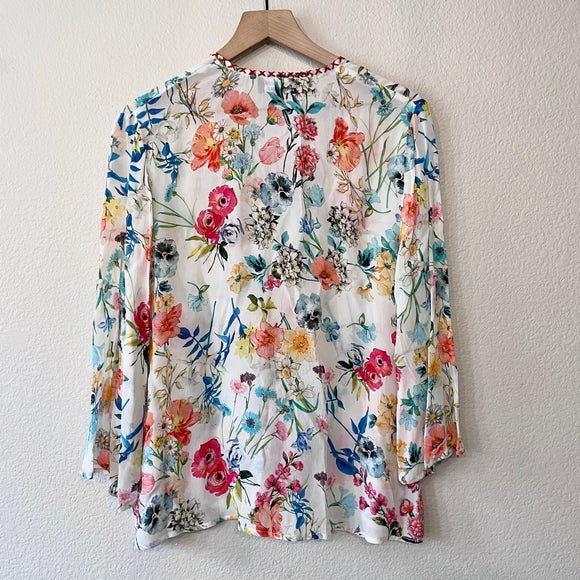 Floral Peasant Top