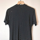 Polka Dot Faux Wrap Dress-10