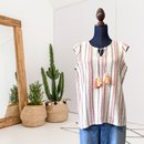 Striped Tassel Top-1