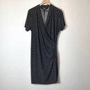 Polka Dot Faux Wrap Dress-2