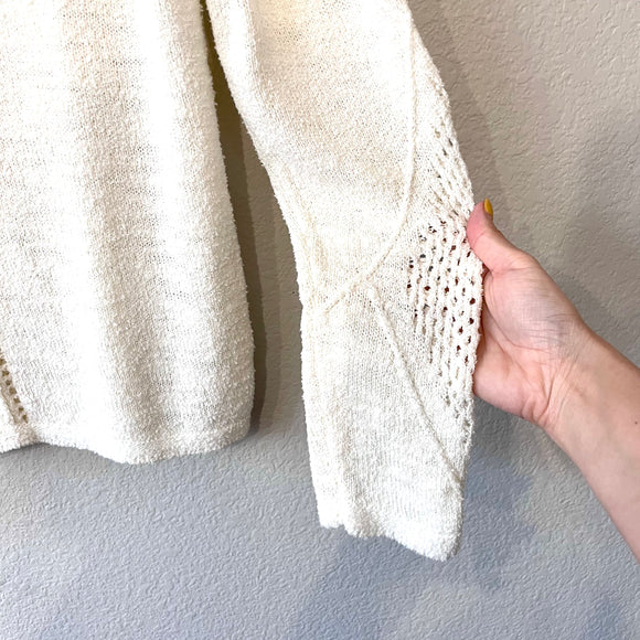 Textured Pointelle Sweater