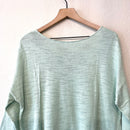 Pointelle Cross Front Hem Sweater-8