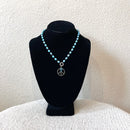 Beaded Peace Sign Necklace-3