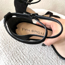 Suede Ankle Wrap Heels-9