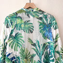 Tropical Leaf Mesh Cardigan-8