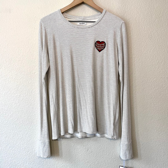 Striped Chain Heart Top