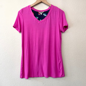 Short Sleeve Casual V-Neck Tee