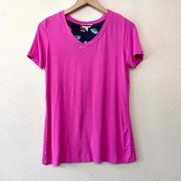 Short Sleeve Casual V-Neck Tee