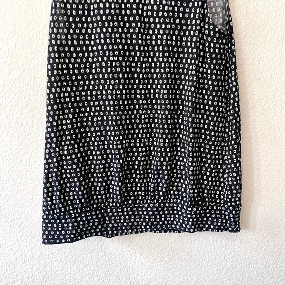 Polka Dot Bow Tie Neck Top