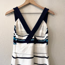 Ribbed Striped Sheath Dress-9