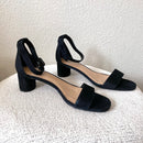 Suede Low Block Heel-3