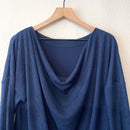 Ribbed Draped Back Top-8